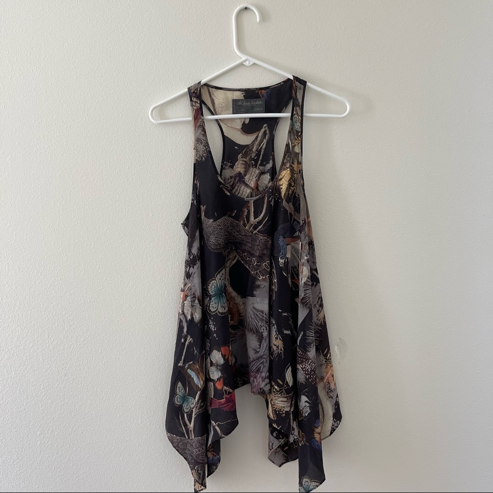 All Saints Black and Multicolor Blouse